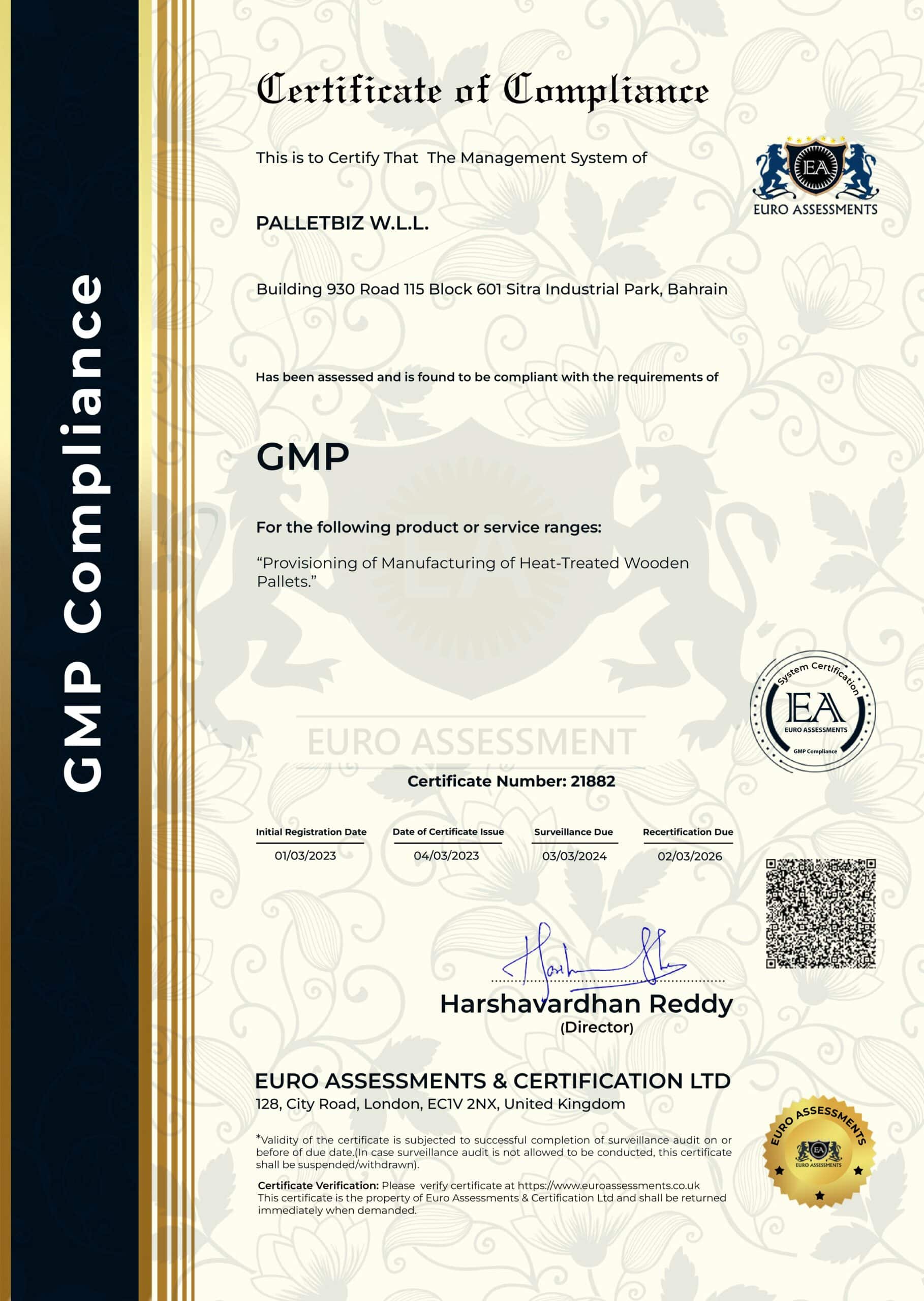 GMP compliance - PALLETBIZ W.L.L. - final copy